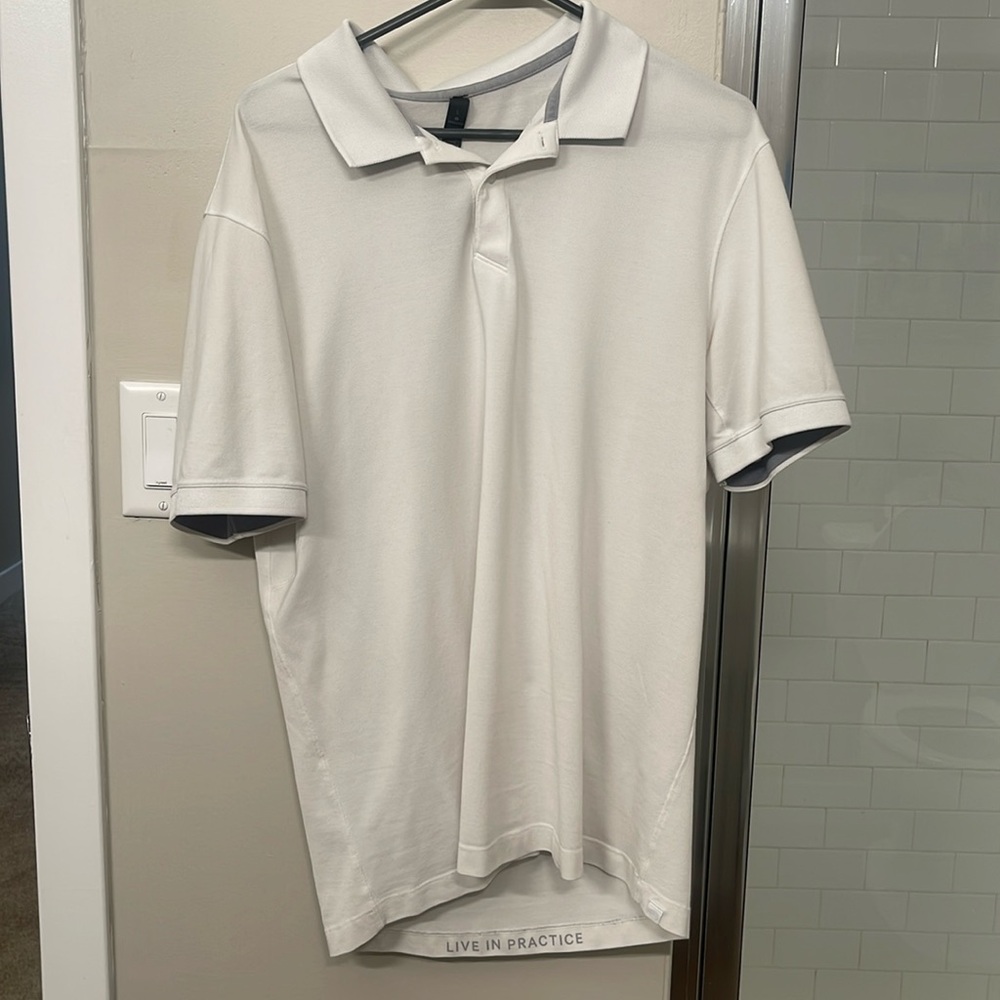 Lululemon Mens Polo Shirt Sz L.